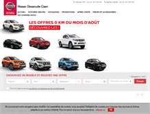 Tablet Screenshot of nissan-caen.com